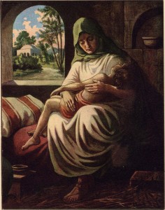son raised from dead